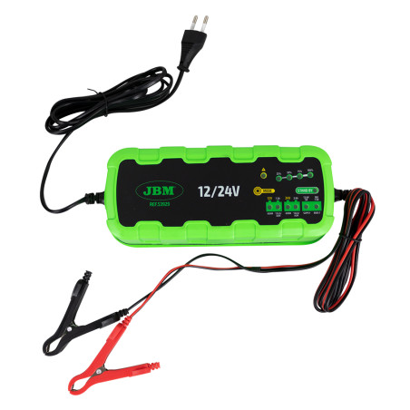 Akumulatora lādētājs ar mikroprocesoru 7.2A 12V/24V