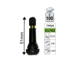 Ventīlis vieglajām automašīnām TR414 51mm 100gab.