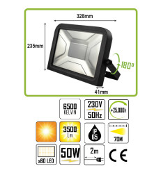 LED prožektors 50W, 3500lm, JBM